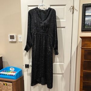 Elegant Black Starry Women's Vince  Dress